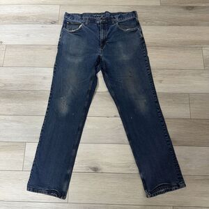 Duluth Trading Co Jeans Mens‎ 38x34 Flex Weekender Denim Work Wear Straight Leg